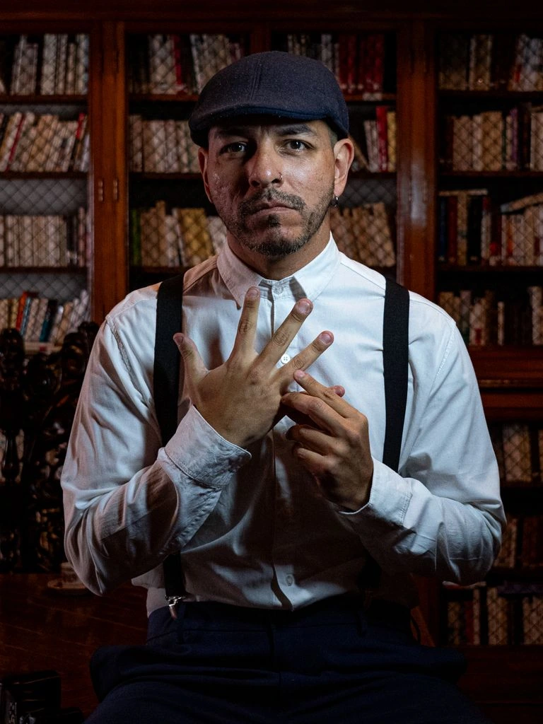 Co-editor Devon Quist in his Brooklyn study.